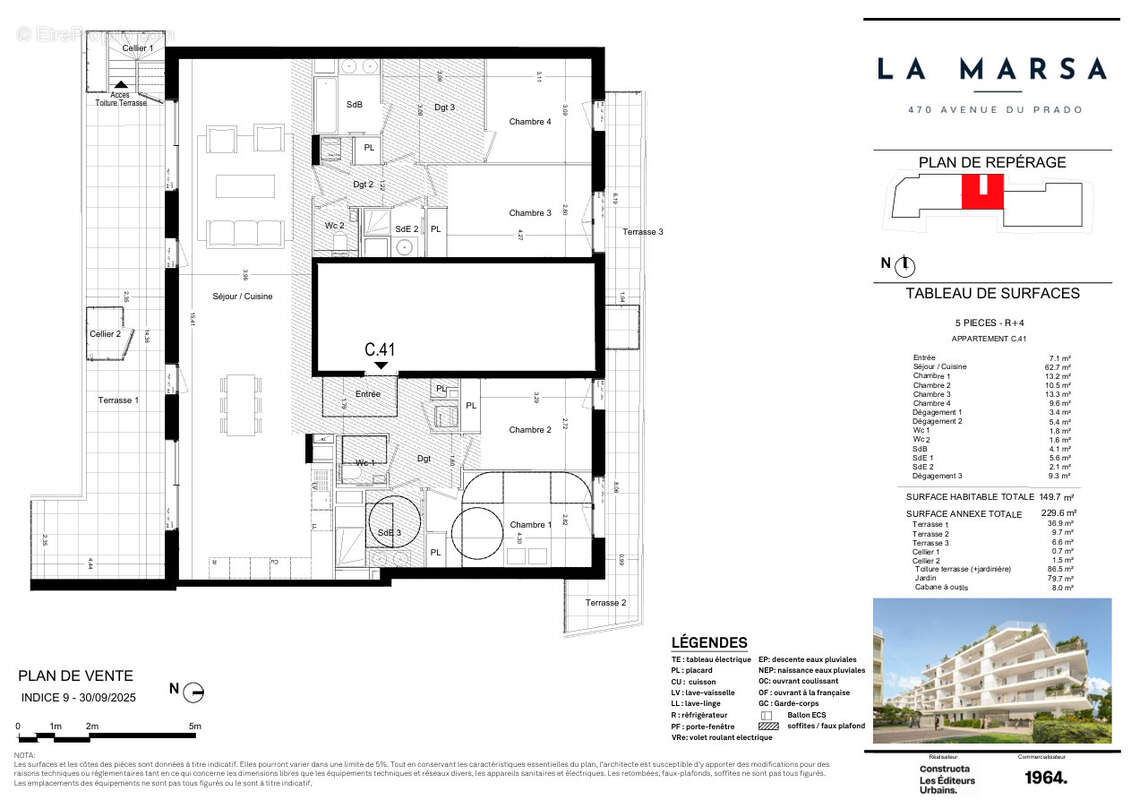 Appartement à MARSEILLE-8E