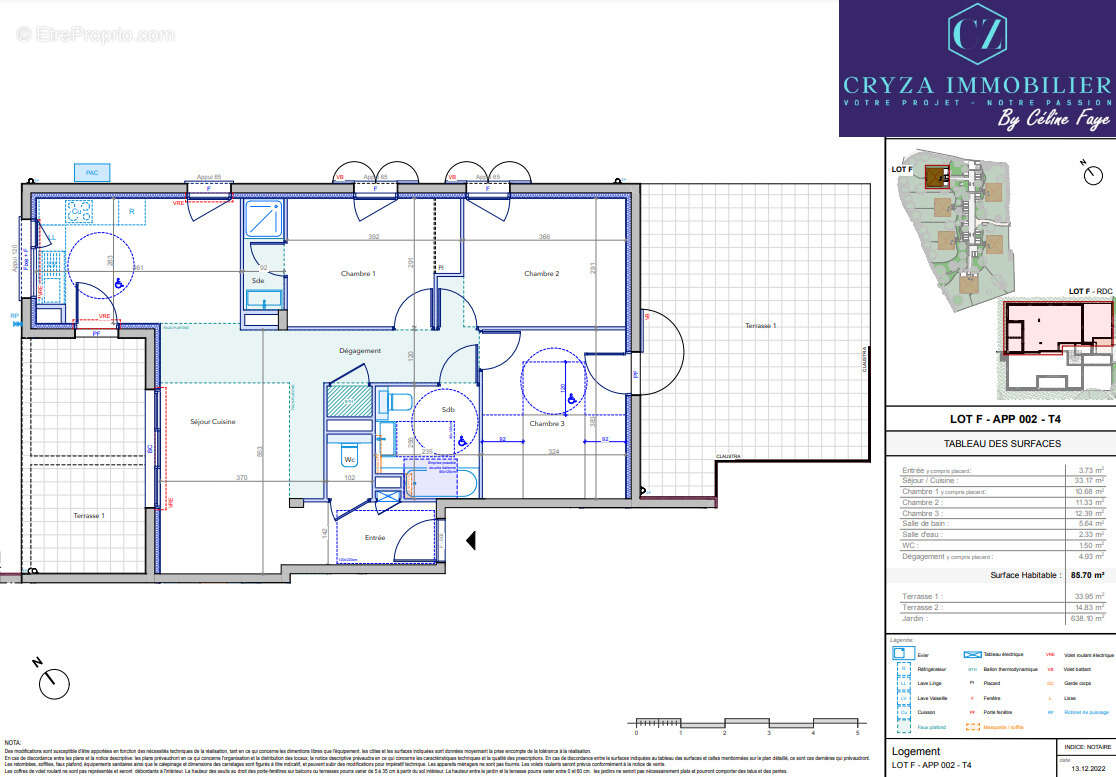 Appartement t4 avec jardin a vendre sur aix en provence - photo 2
