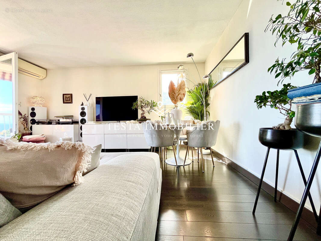 Menton - 3 pieces 63 m - dernier etage - terrasse - vue mer - photo 6