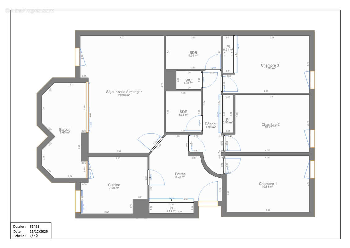 Appartement à COURBEVOIE