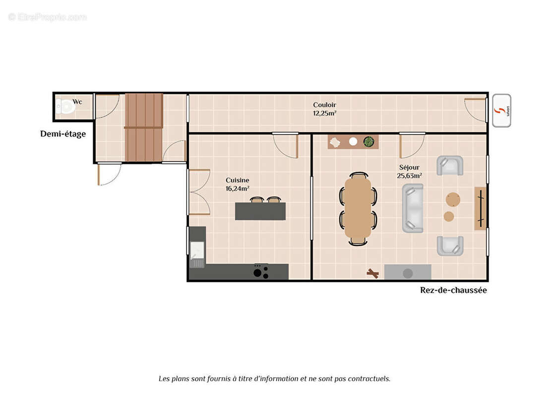 A Vendre, Maison 4 chambres et un bureau. - photo 3