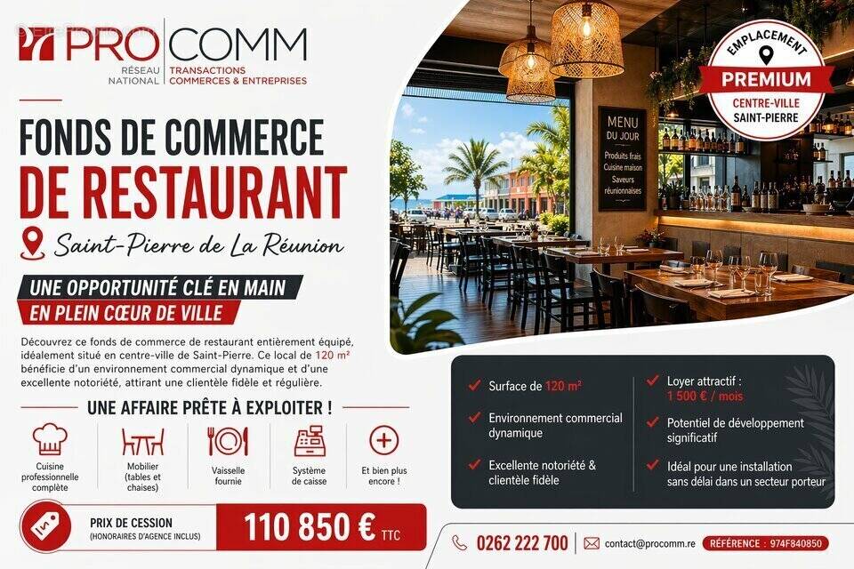 Commerce à SAINT-PIERRE