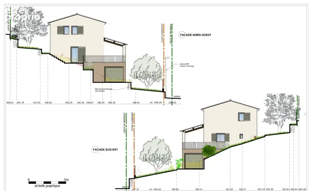 Les hauts de saint-blaise  1 200 m²  projet de construction avec permis de construire - photo 4