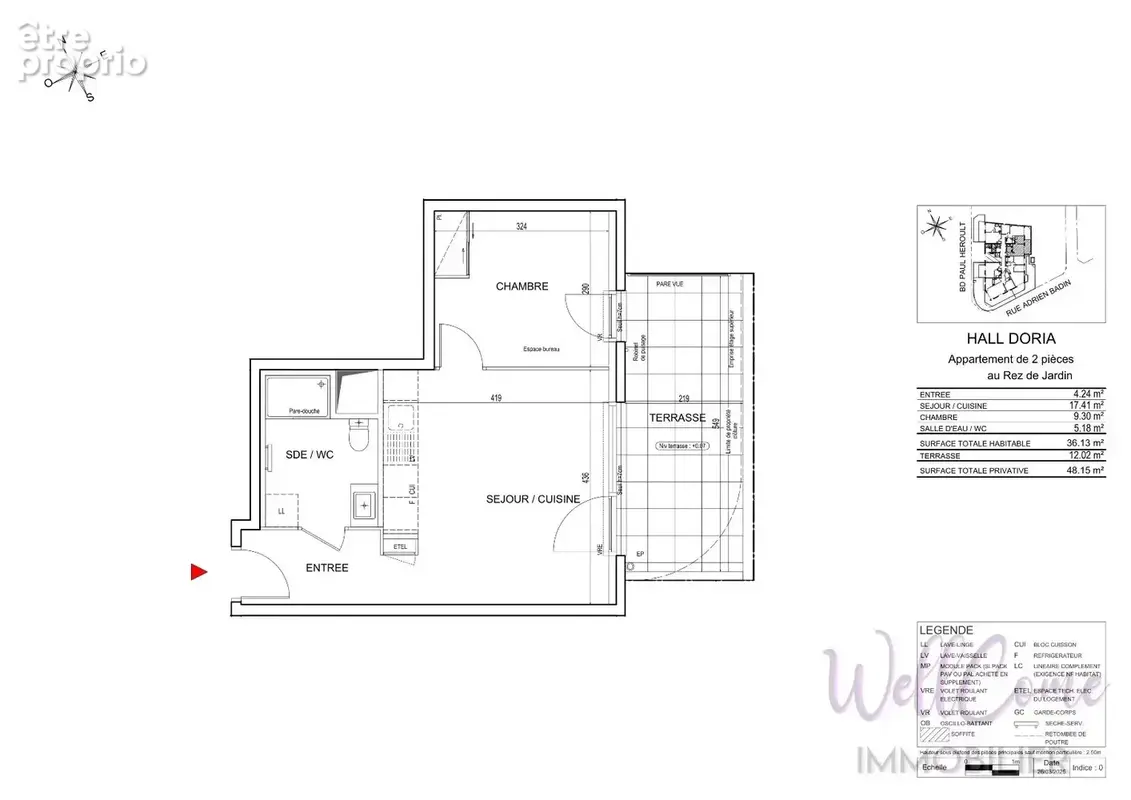 VEFA - Appartement T2 de 36m² en RDJ avec parking inclus à Cognin ! - photo 2