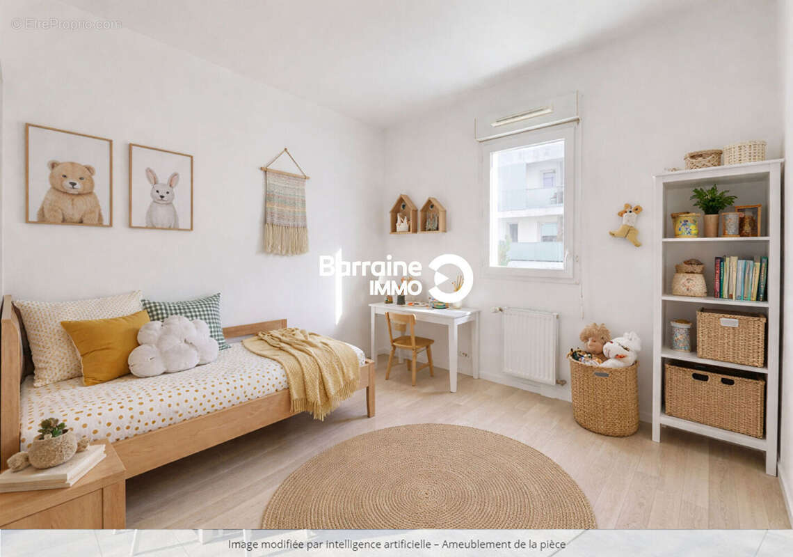 A vendre - lorient  centre ville - appartement recent de type 3 de 55m² avec balcon et garage - photo 6