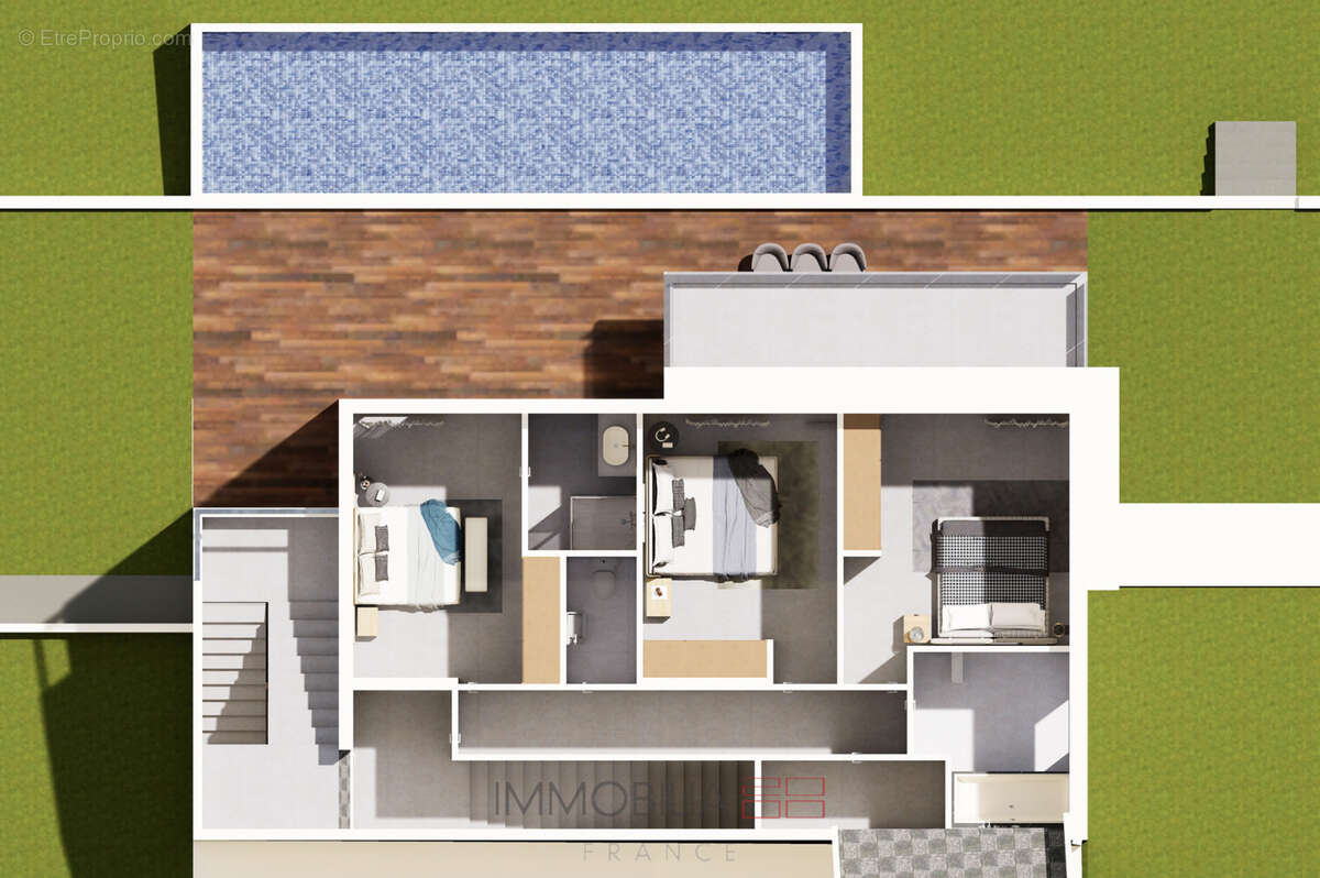 Gorbio - villa contemporaine - piscine - photo 4