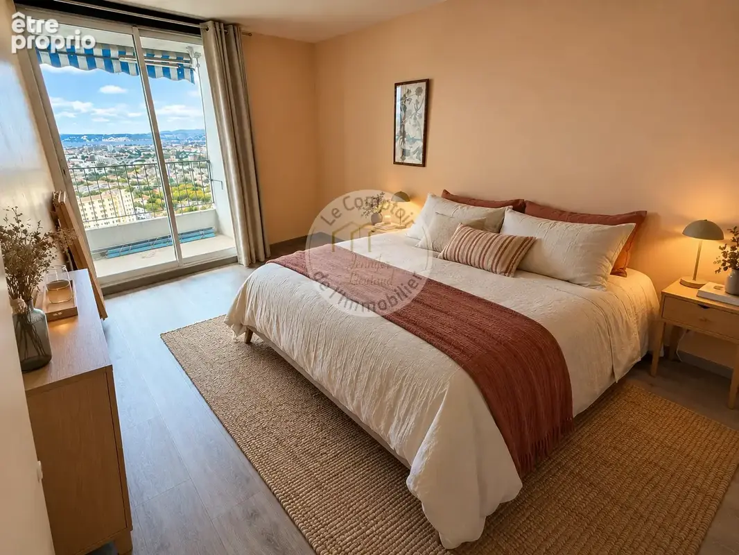 Super rouviere: type 2 en etage eleve avec vue mer - photo 6