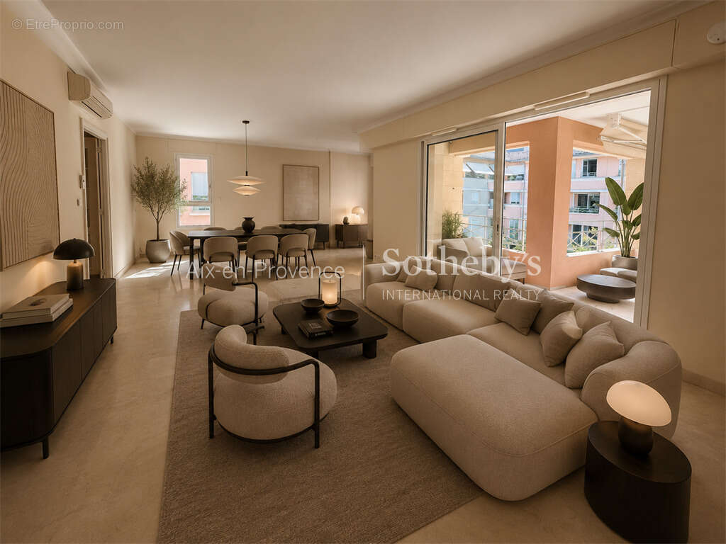 Cours Mirabeau – Appartement 104 m² avec 3 chambres, 2 balcons, parking privatif, cave et ascenseur - photo 3