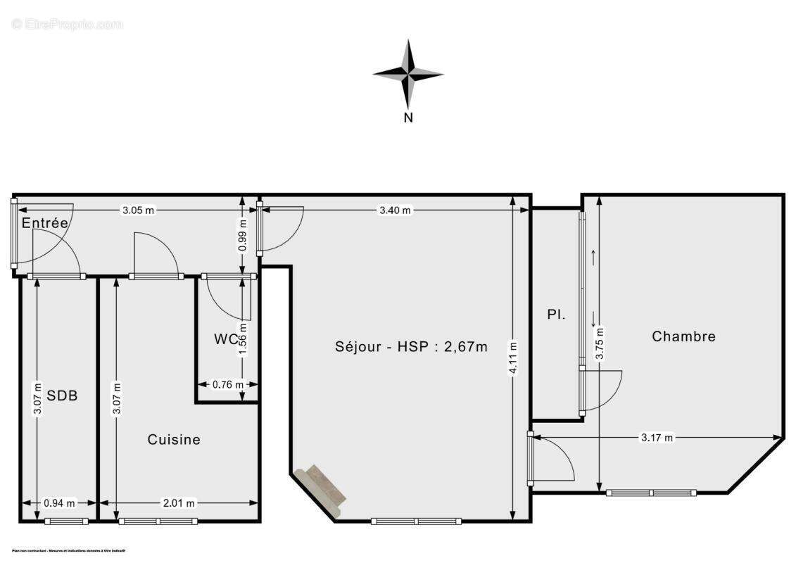 Appartement à PARIS-20E