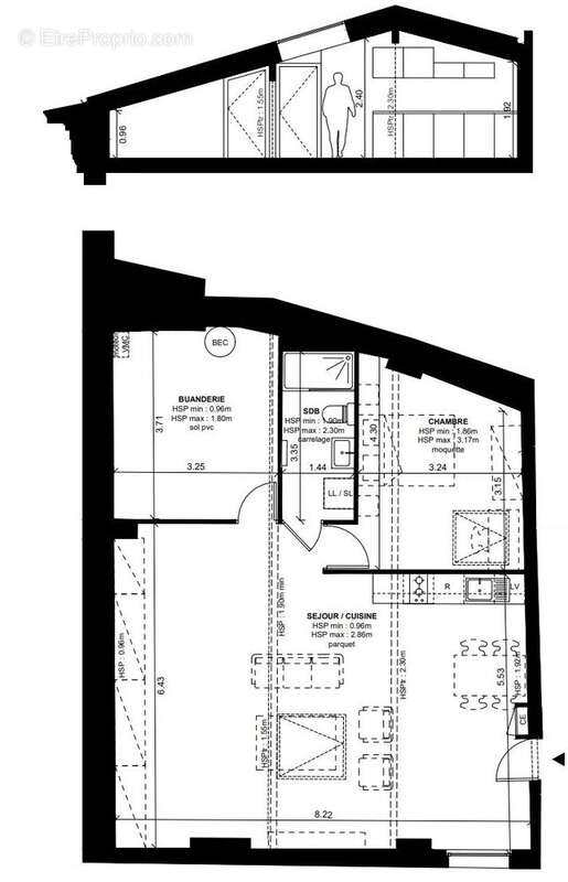 Appartement 45 m² à Bordeaux  - photo 6