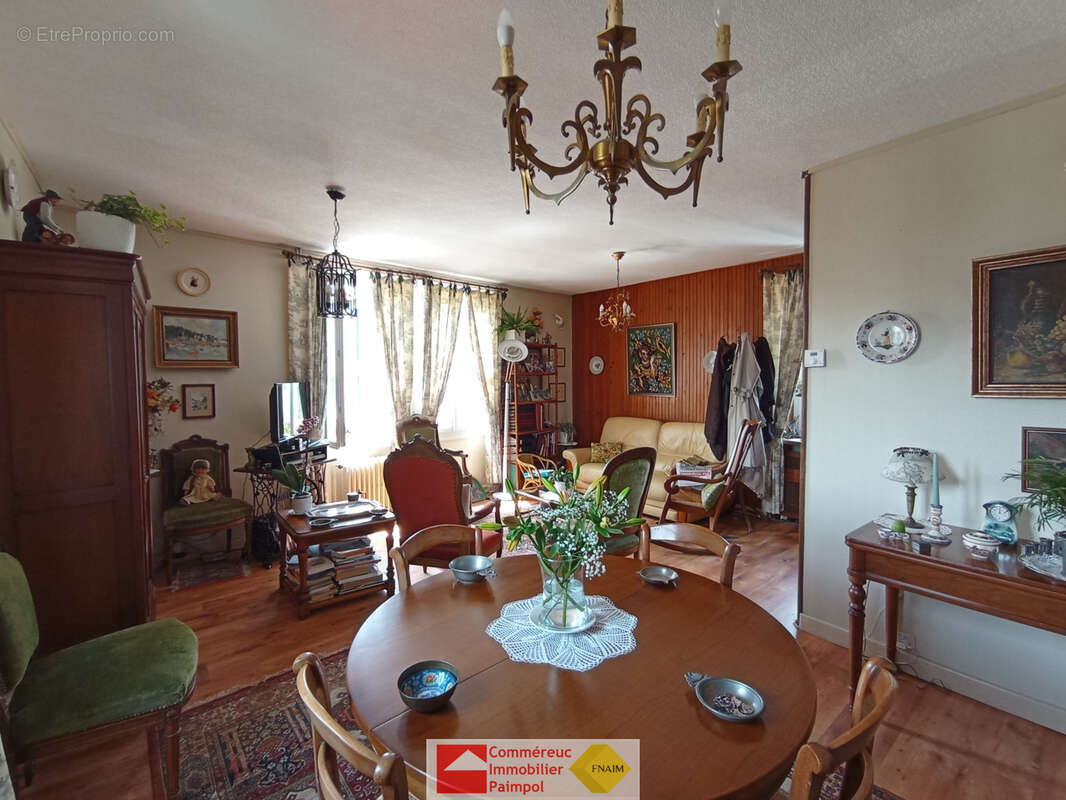 Maison 123 m2, terrain 62 m2, a vendre centre paimpol, commerces, port - photo 8