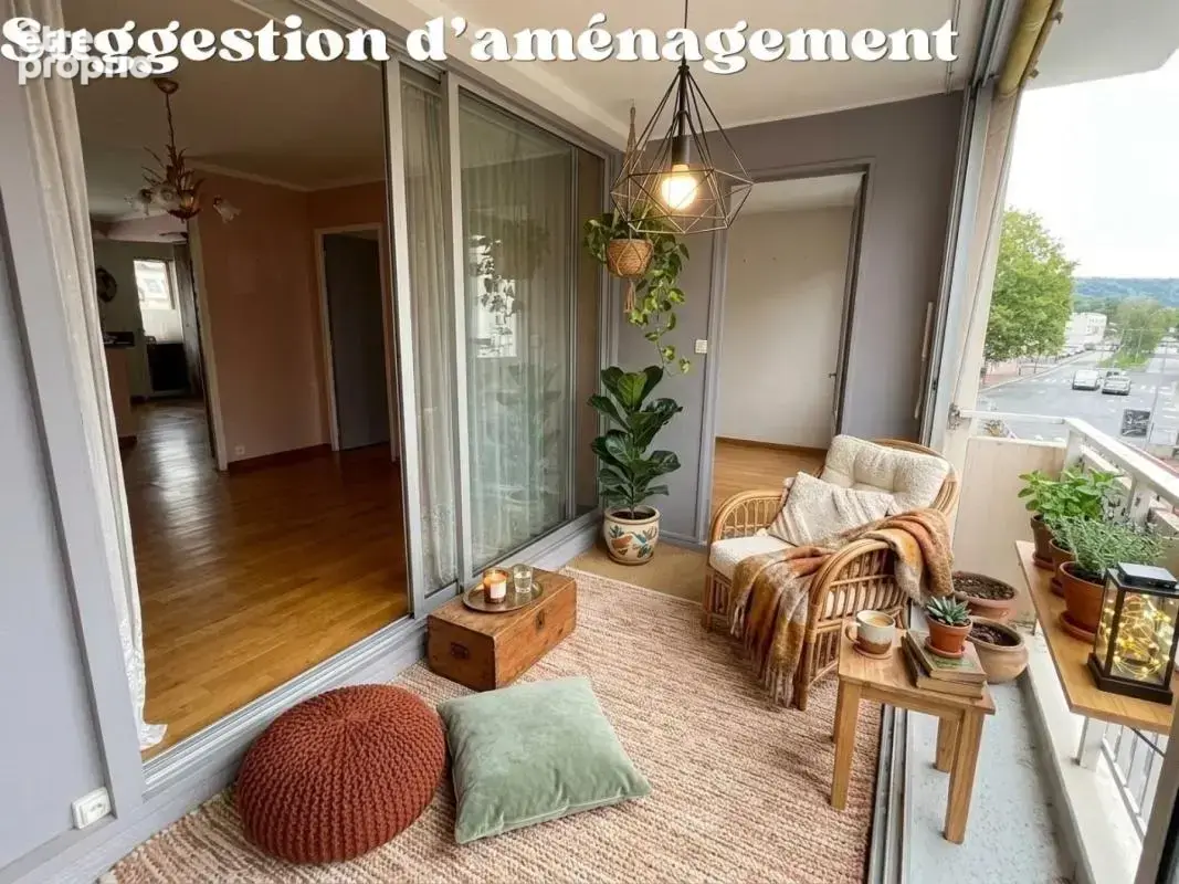 ROUEN - ÎLE LACROIX  T4 Lumineux Traversant de 86 m² avec Loggia Plein Sud & Vue Seine - photo 5