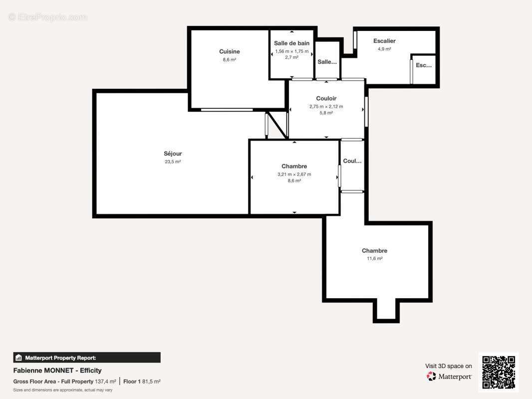 Appartement à COLLONGES-AU-MONT-D'OR