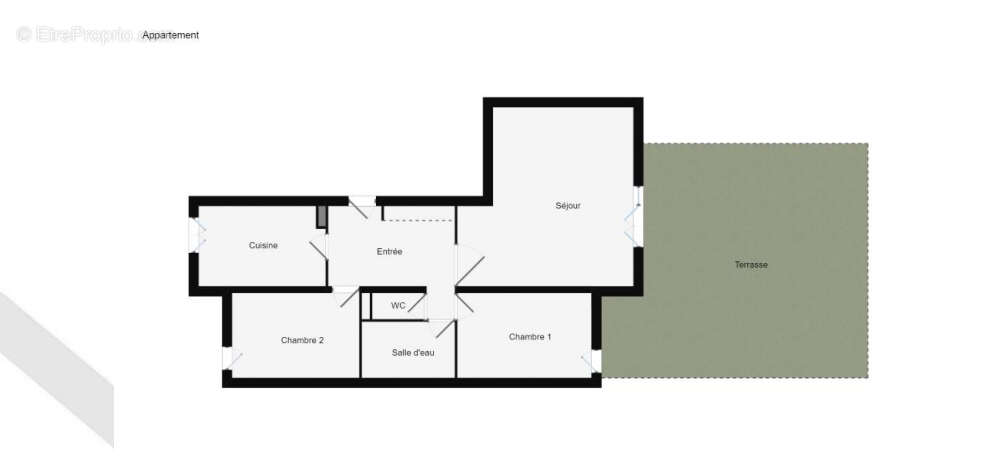 Appartement Angers 3 pièces 68 m² Doutre Terrasse - photo 8