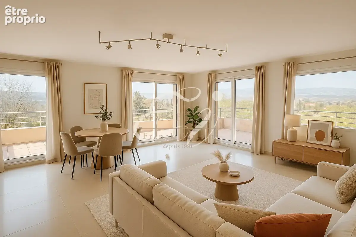 VENTE 69570 DARDILLY APPARTEMENT T4 128 m2 DERNIER ETAGE , 70 m2 de terrasses, deux garages et une cave - photo 4