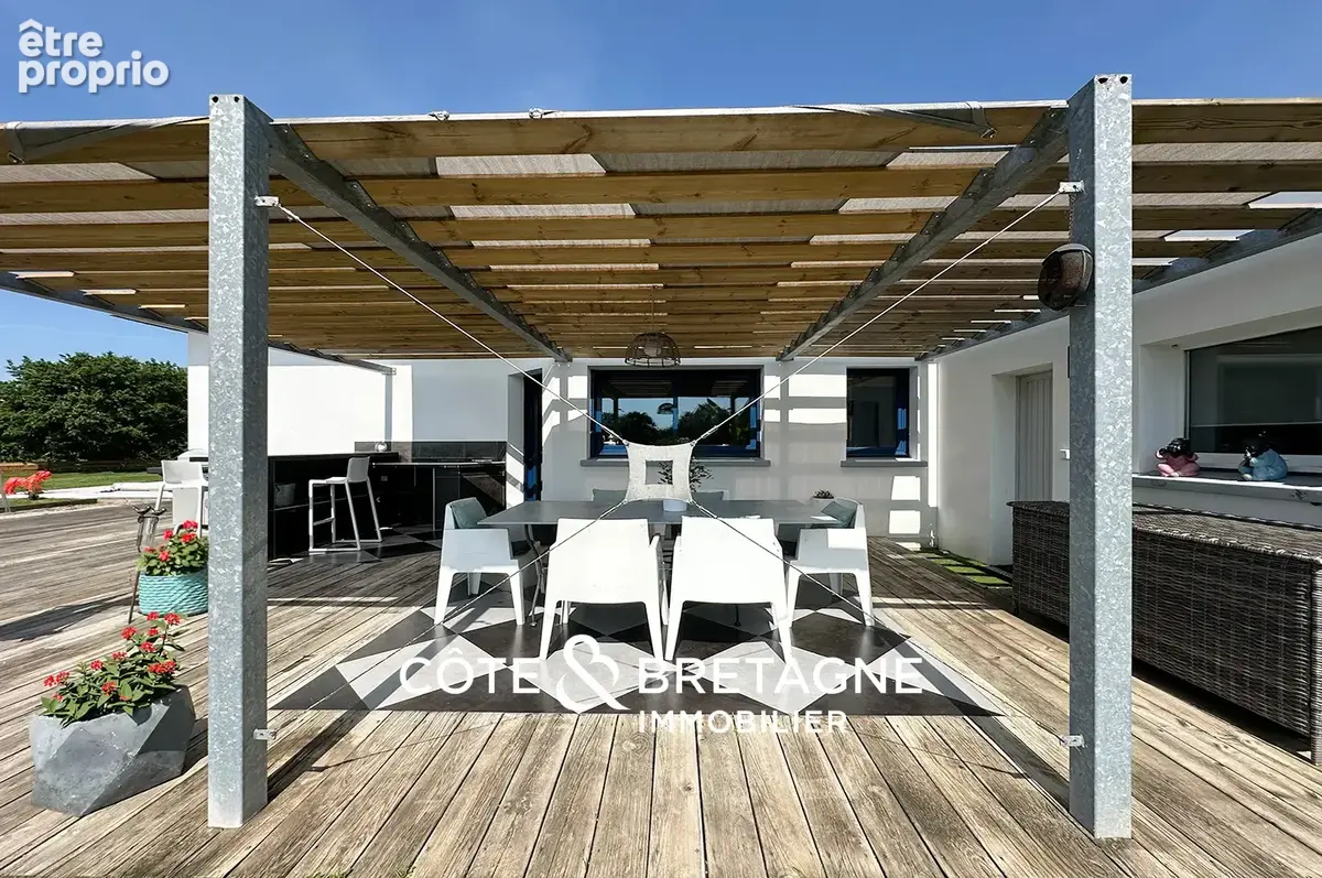 Maison moderne avec piscine à ambon dans le morbihan  réf : 202629 - photo 4