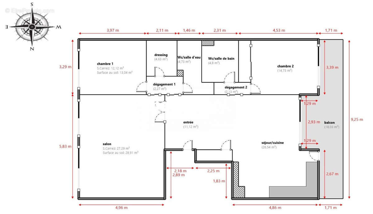 Appartement à MARSEILLE-8E