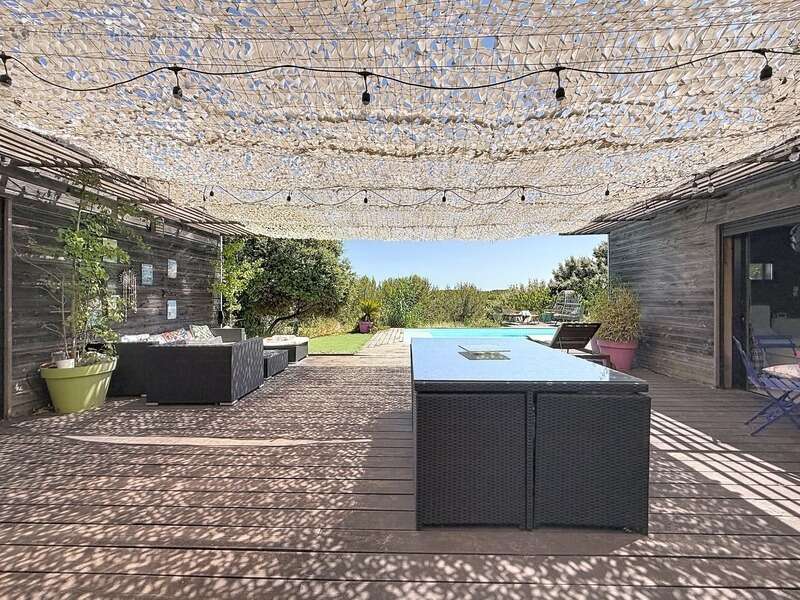 Juvignac : fontcaude – villa contemporaine en bois avec piscine et vue panoramique sur le golf - photo 6