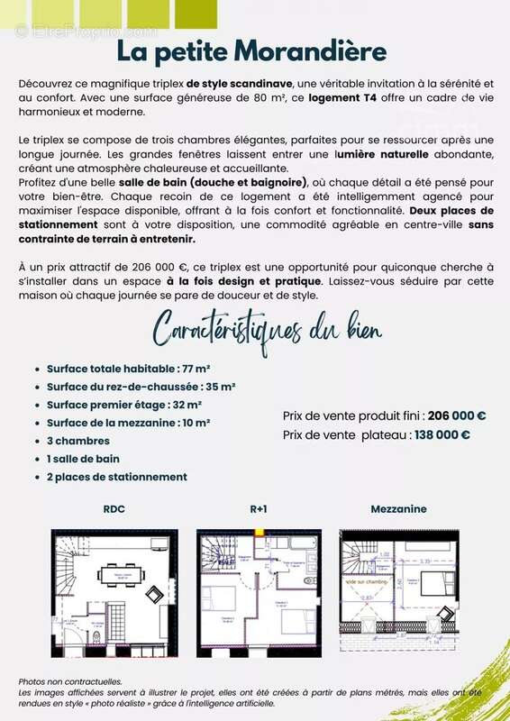 Appartement à BOURG-DES-COMPTES