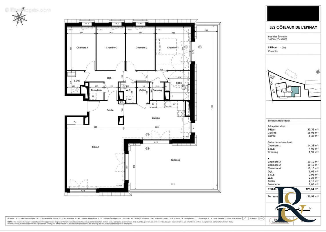 Appartement 123 m² à Touques  - photo 4