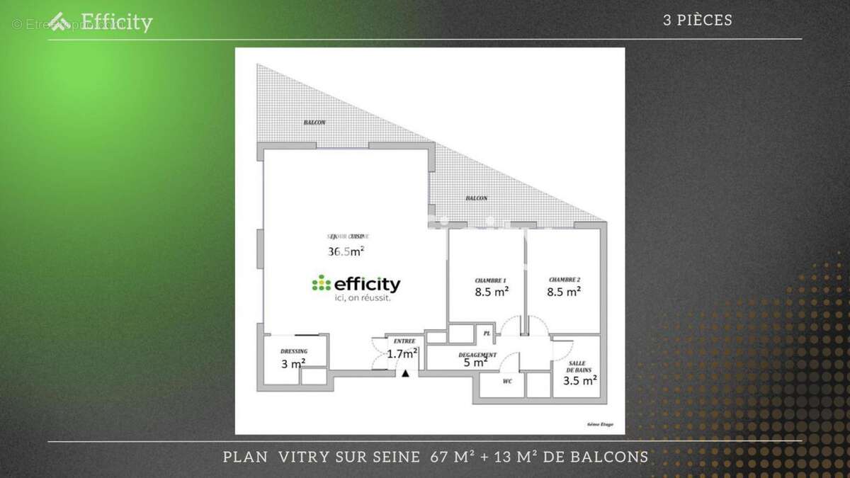 Appartement à VITRY-SUR-SEINE