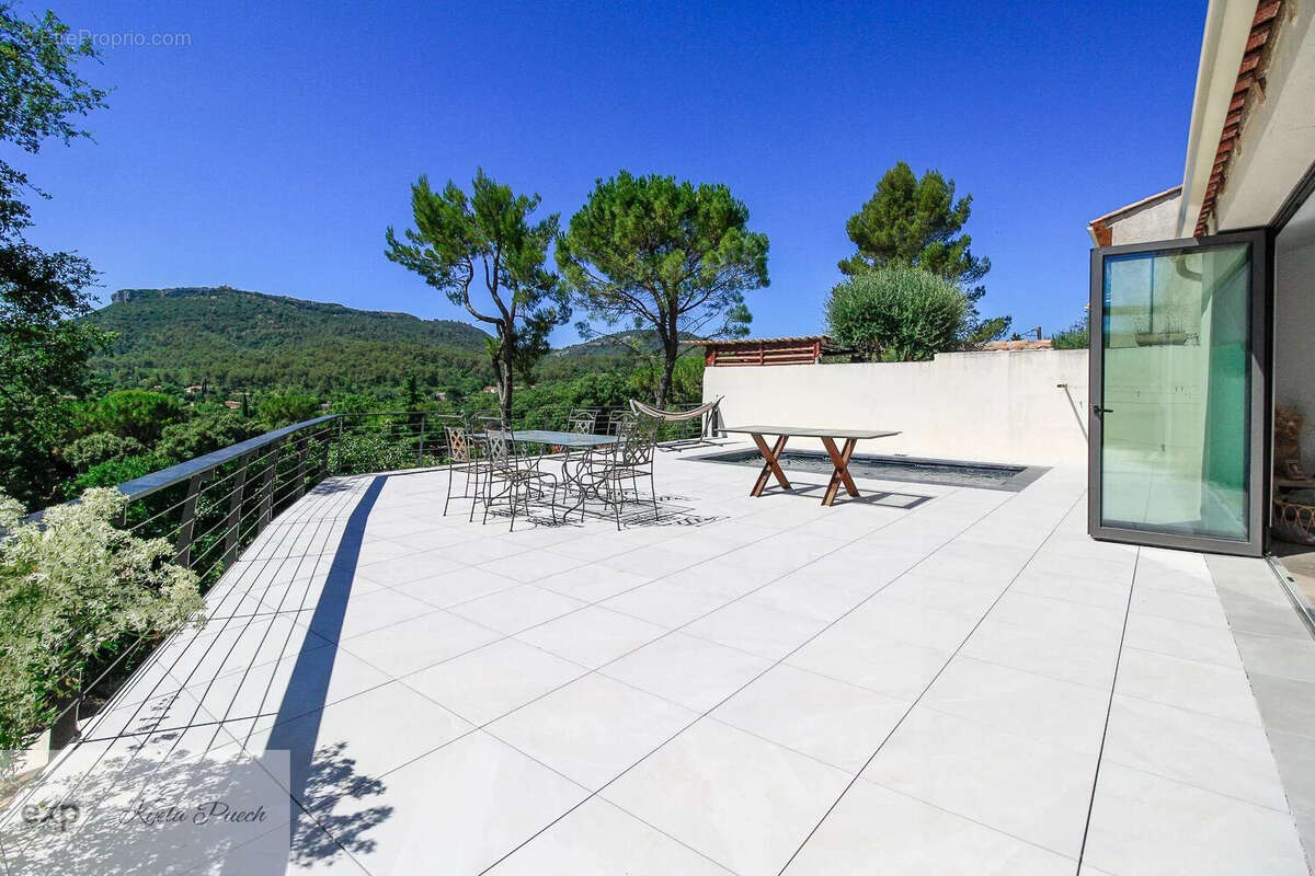 Kyela Puech, exp Luxury présente villa rénovée, trois chambres, grande cuisine, vue imprenable, possibilité d'agrandir, climatisation réversible, piscine et jardin  - Maison à TOURVES