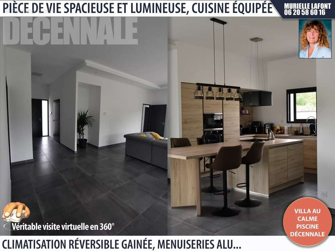 Villa sous décennale, piscine, parcelle paysagée - photo 3