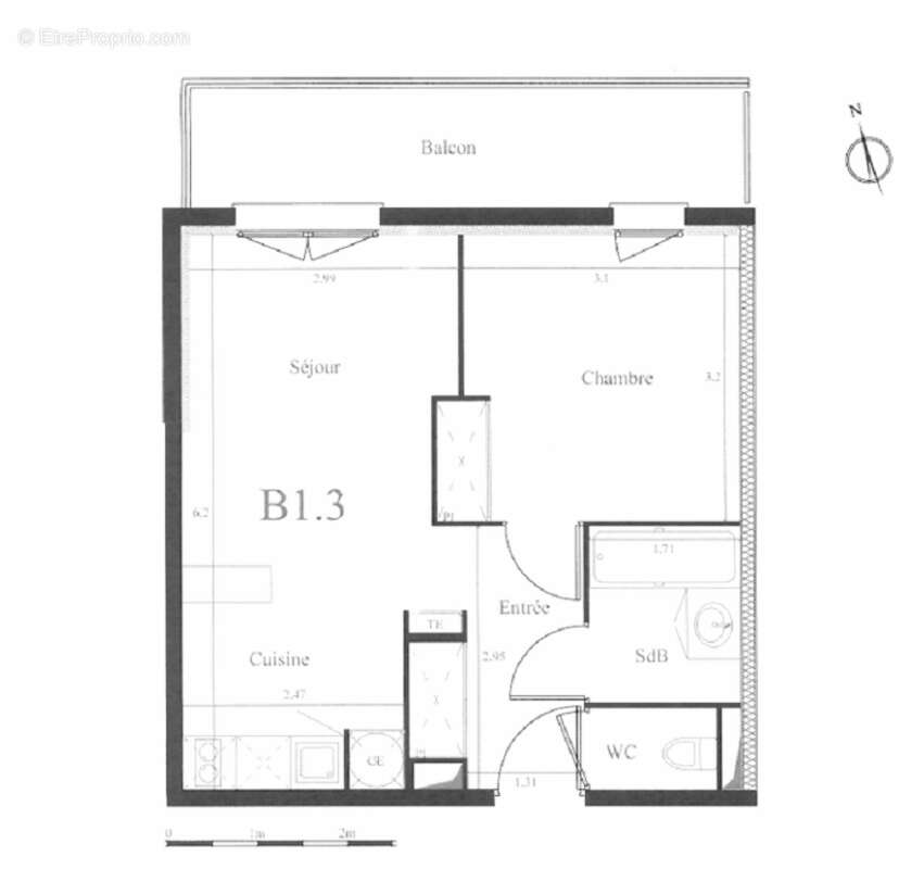 EXCLUSIVITE - Appartement Saint Andre De Cubzac  2 pièce(s) - photo 2