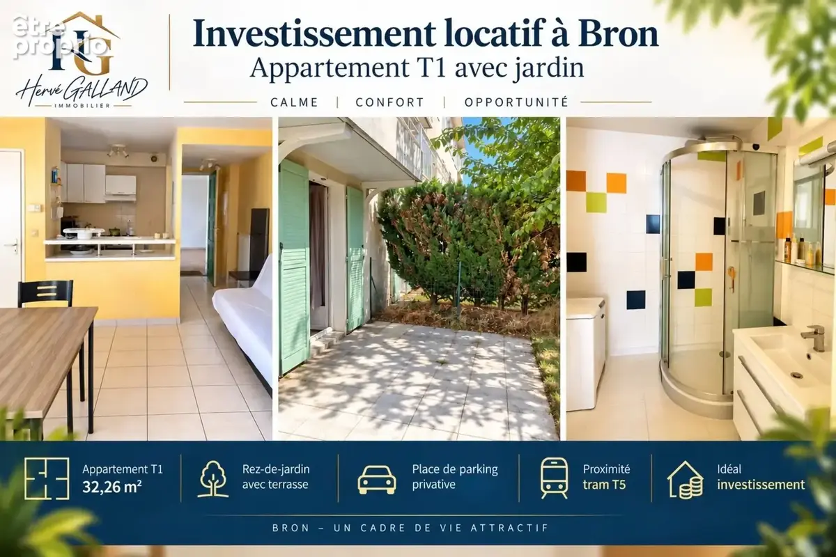 Appartement 1 pièce 32 m² · à Bron · 32 m² · 105 000 €