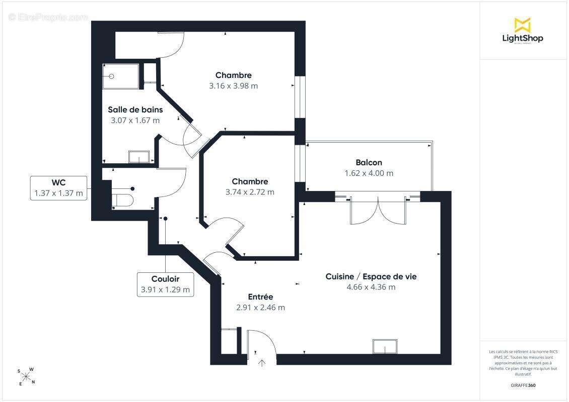 Appartement 3 pièces de 61 m² avec balcon et parking - Rue Des Carnets, Clamart - photo 17