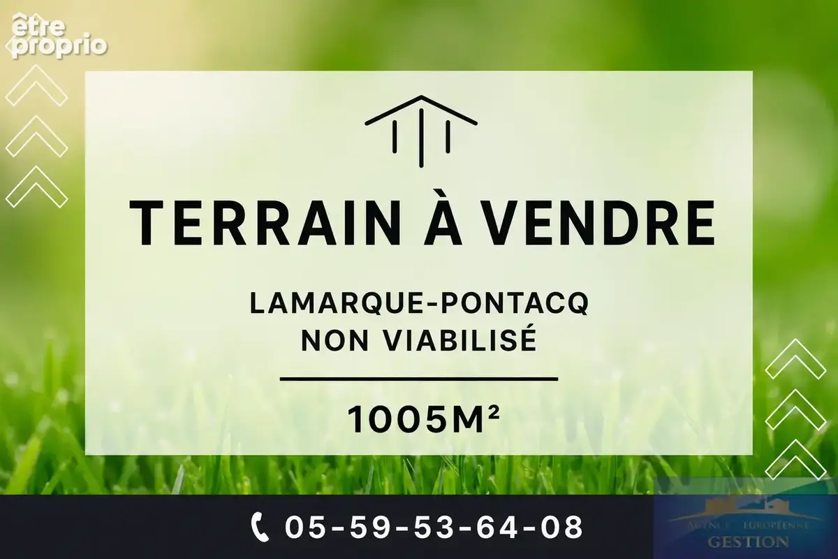 Photo Terrain à Lamarque-Pontacq au prix de 57 000€