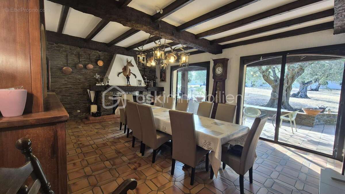 A vendre propriete mas de 170m² sur terrain de 12944m² cloture - le boulou - six chambres - climatisation reversible - garage -  - photo 4