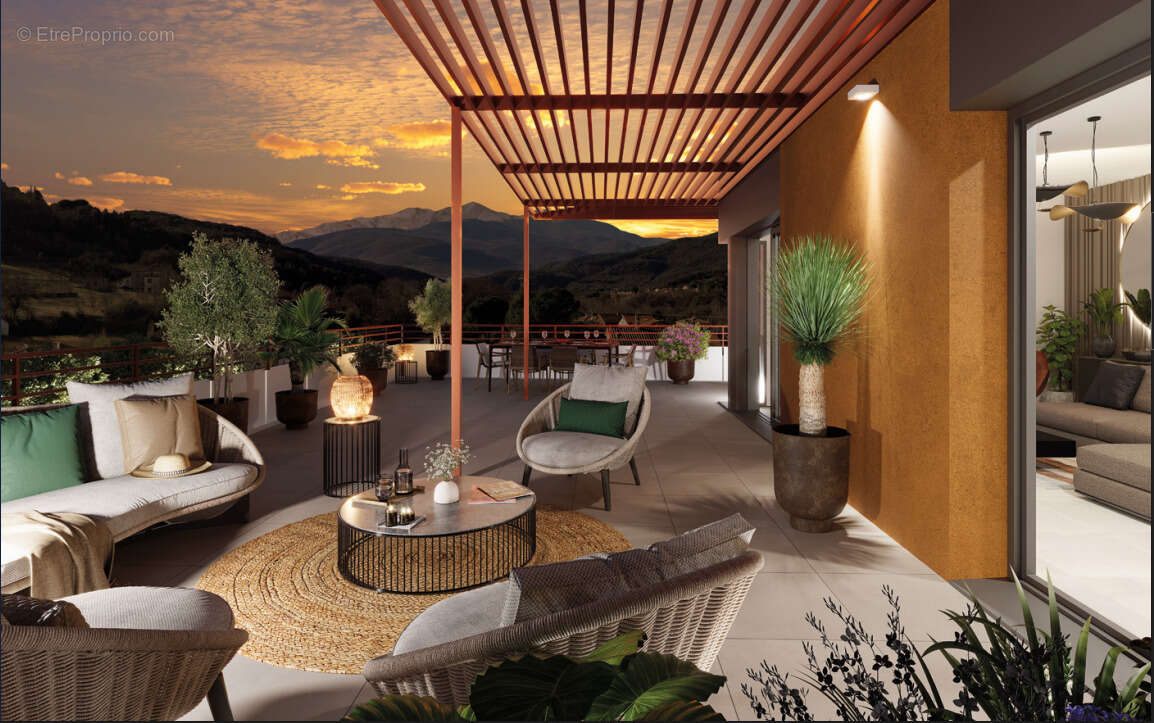 Ceret : appartement 2 pieces − garage − terrasse - photo 5