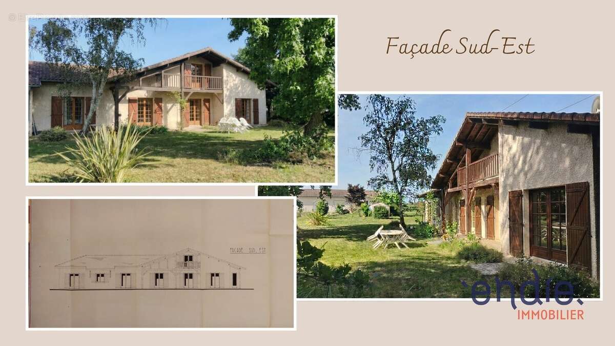 Authentique maison landaise de 193 m² sur un magnifique terrain arboré et entièrement clos de 2 000 m² à Saint-Sever - photo 2