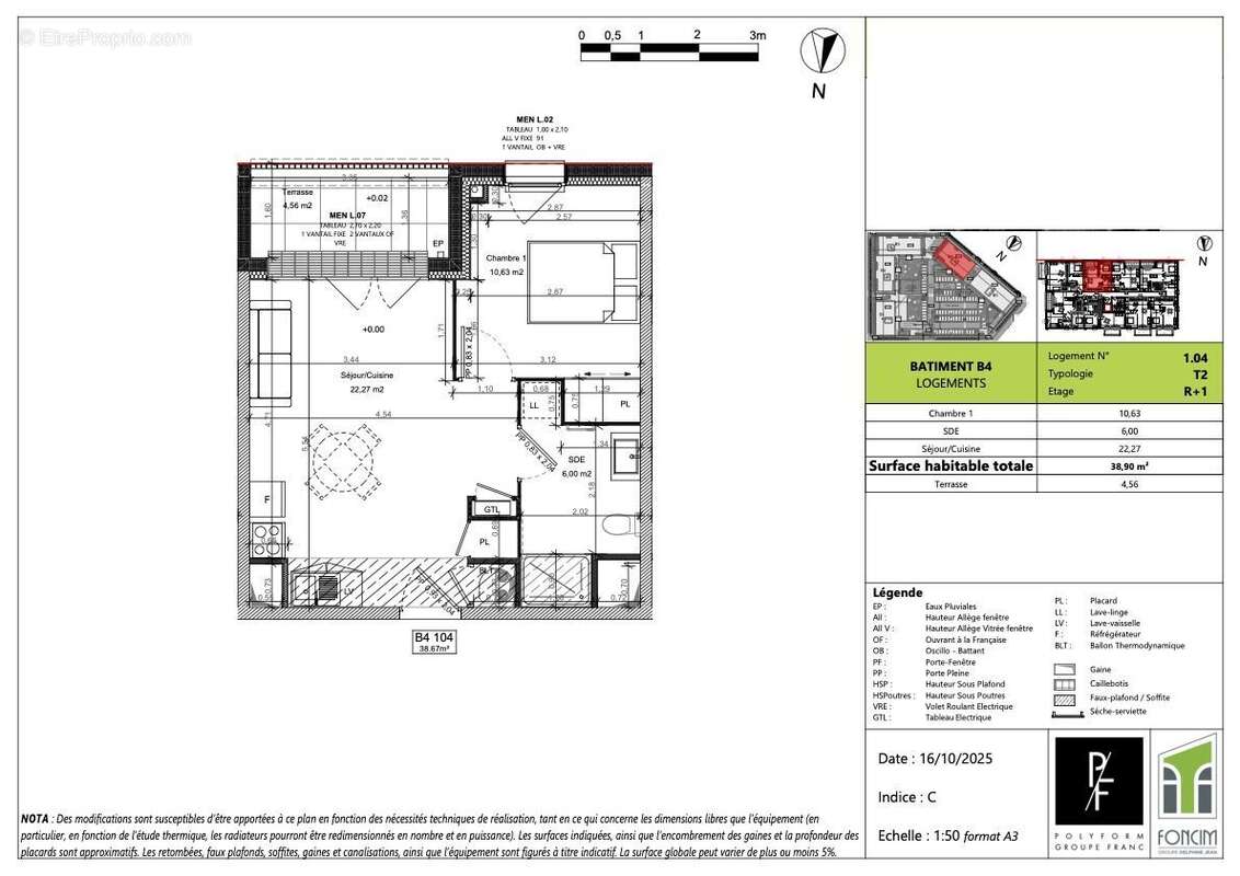 Appartement à BRETTEVILLE-SUR-ODON