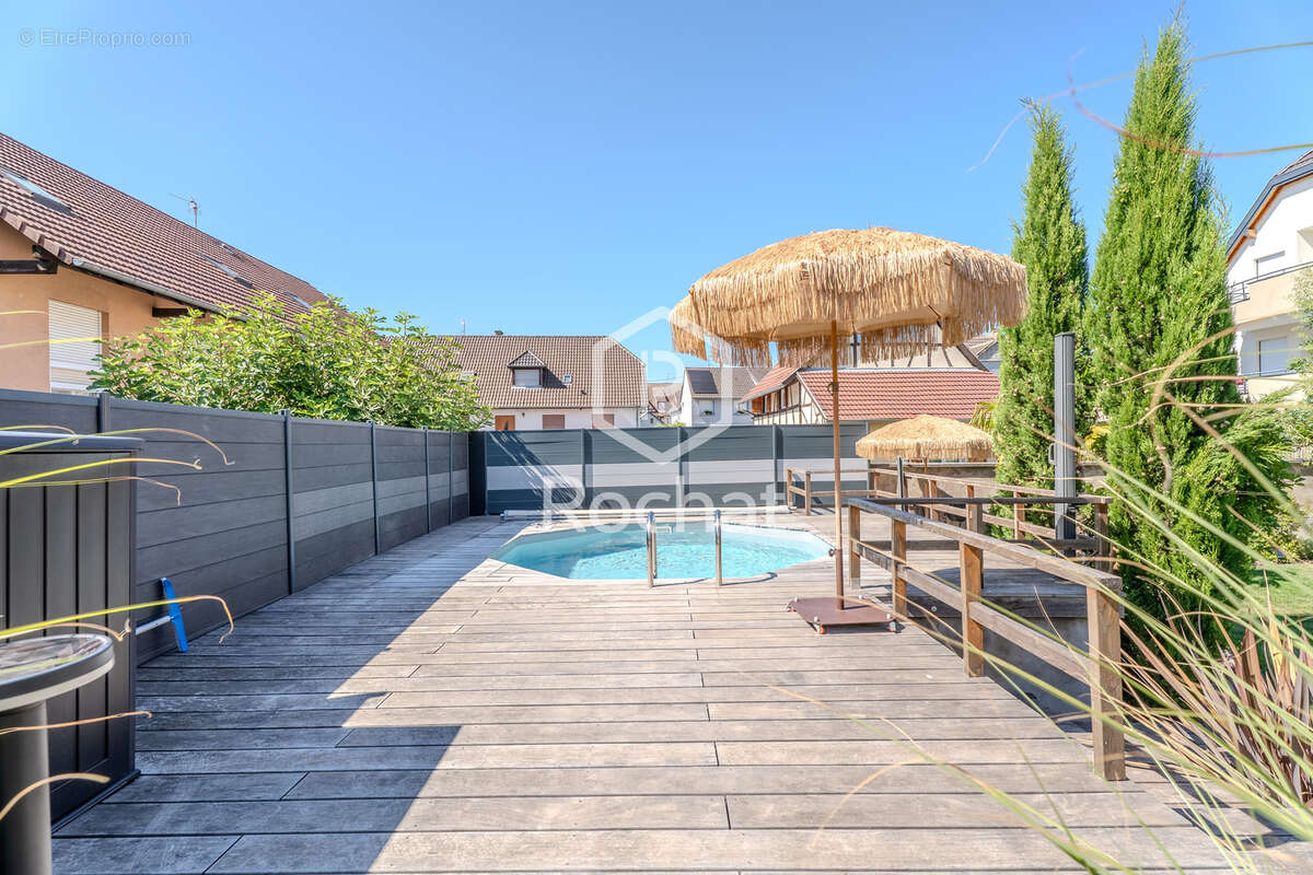 Oberschaeffolsheim   rare t4 rez-de-jardin avec piscine, jardin de 275 m2 et garage double - photo 18