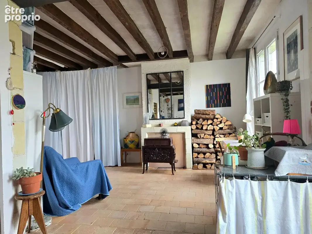 Maison ancienne de caractère   3 chambres   97 m2   Terrain de 1 435 m2   Chissay-en-Touraine - photo 3