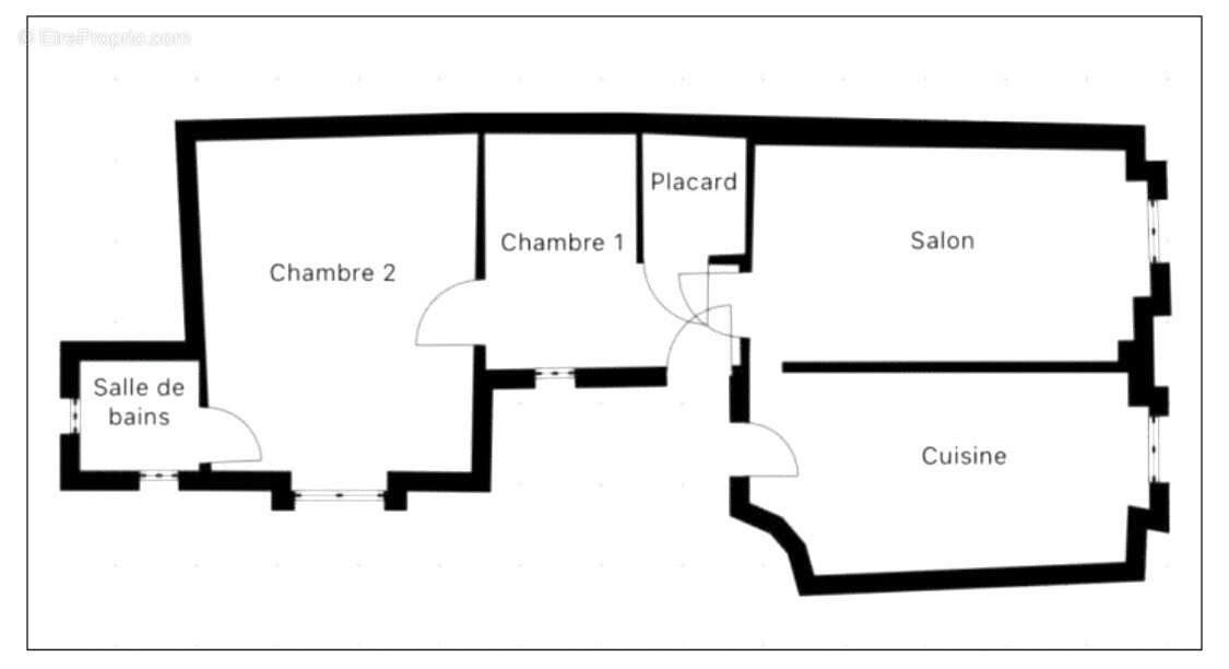 Versailles Marché  ND 3P 44,05 m² Carrez - photo 2