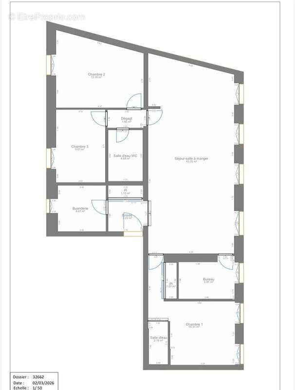 Appartement à PARIS-13E