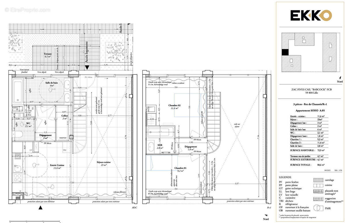 Appartement duplex 3 pièces - photo 8