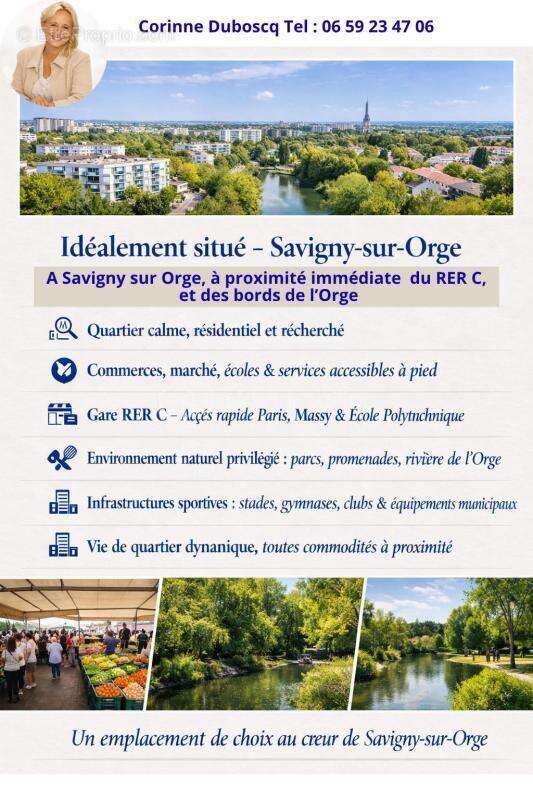 Savigny/Orge Coeur de ville à 2 min à pied du RER C, spacieux 2 pièces  en très bon état + cave - photo 5