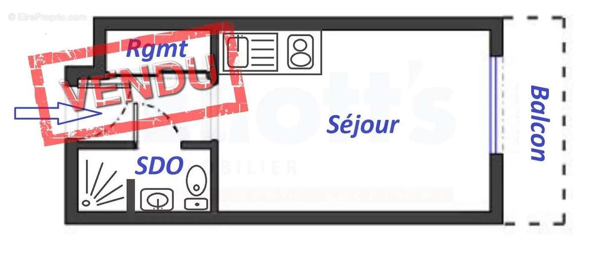 Maison blanche - studio balcon - photo 18