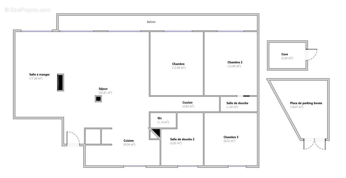 4/5 pièces RENOVÉ avec balcon - cave et parking BOX - photo 11