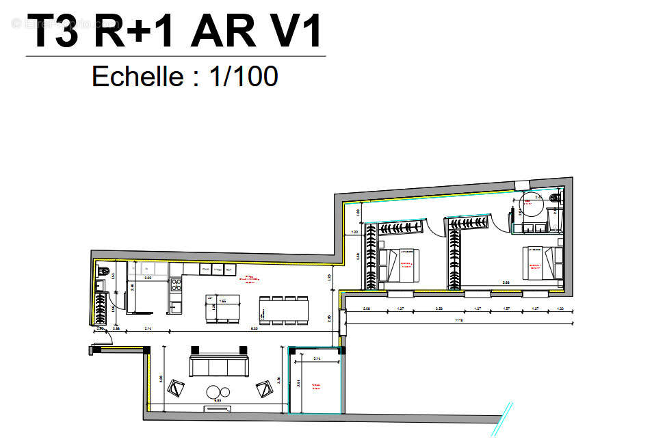 Appartement à BAGNERES-DE-BIGORRE