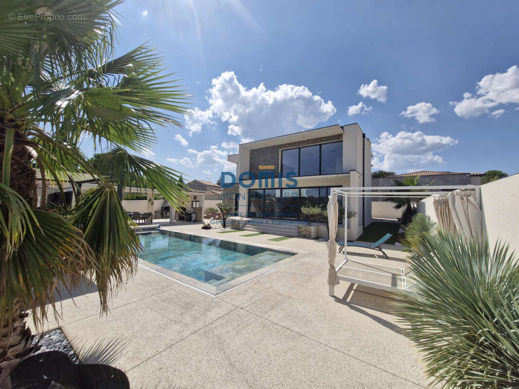 Villa d'architecte d'exception 225m2   20 km au nord-ouest de Montpellier 13 Km A9 Baillargues - photo 14