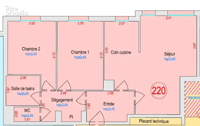 Achat Appartement 3  pièces 63 m² Melun - photo 9