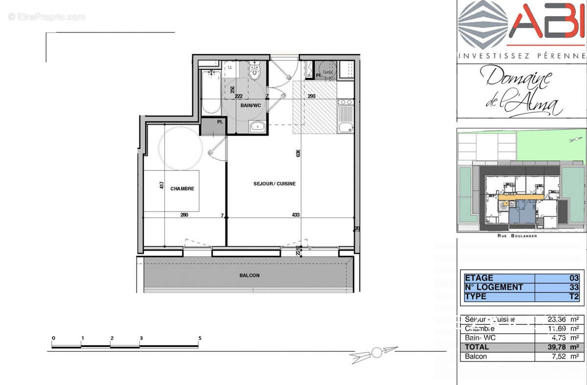 Appartement 40 m² à Dijon  - photo 2