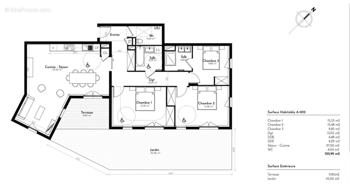 Appartement à CRAPONNE