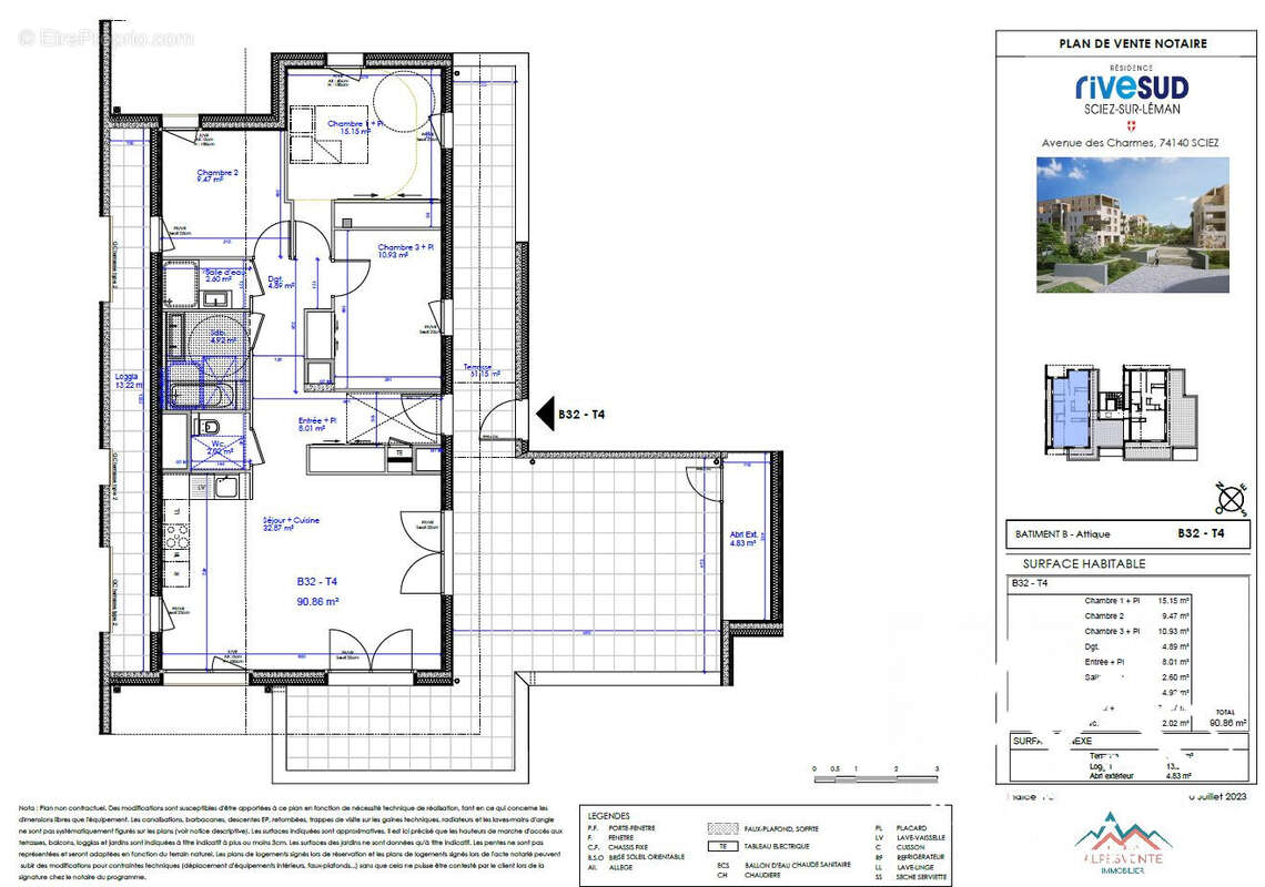 avendre-programme-neuf-rive-sud-sciez-alpesvente-sciez - Appartement à SCIEZ