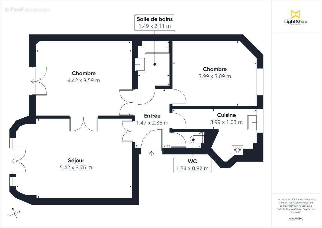 Appartement à PARIS-18E